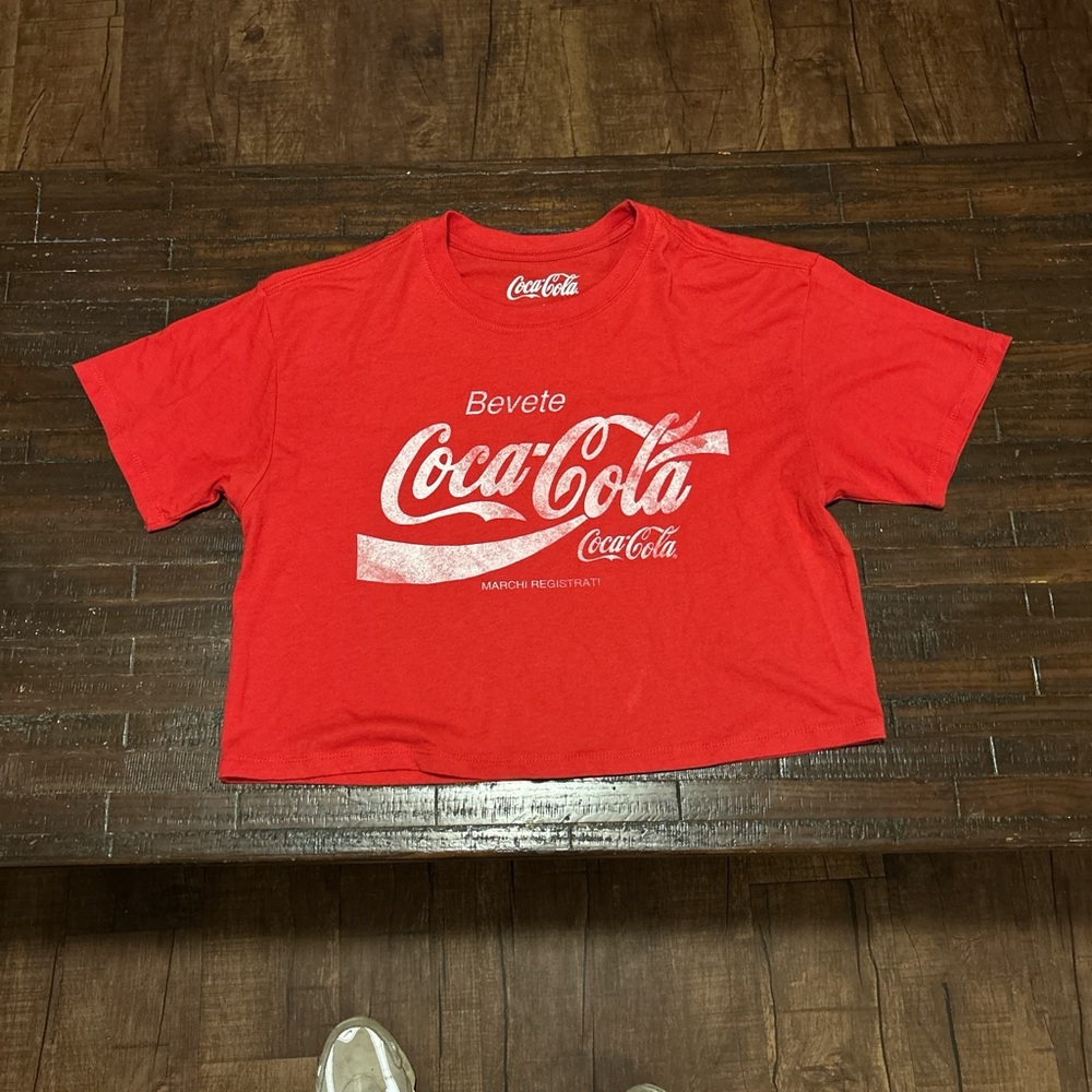 Coca-Cola Red Medium crop top with Logo